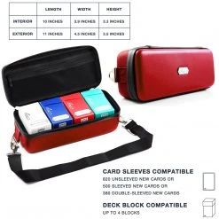 Quiver Time - Bolt Card Case (Red) Board Game Bags