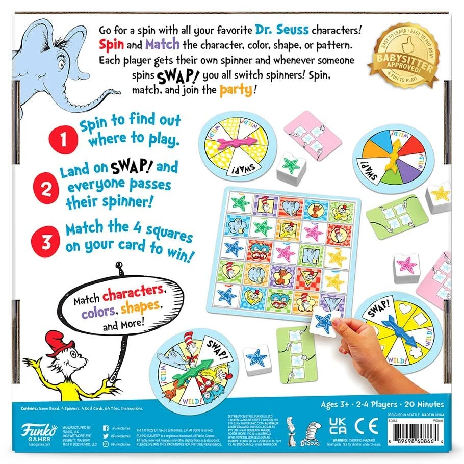Funko Dr. Seuss Pattern Party Game 2 Funko Dr. Seuss Pattern Party Game
