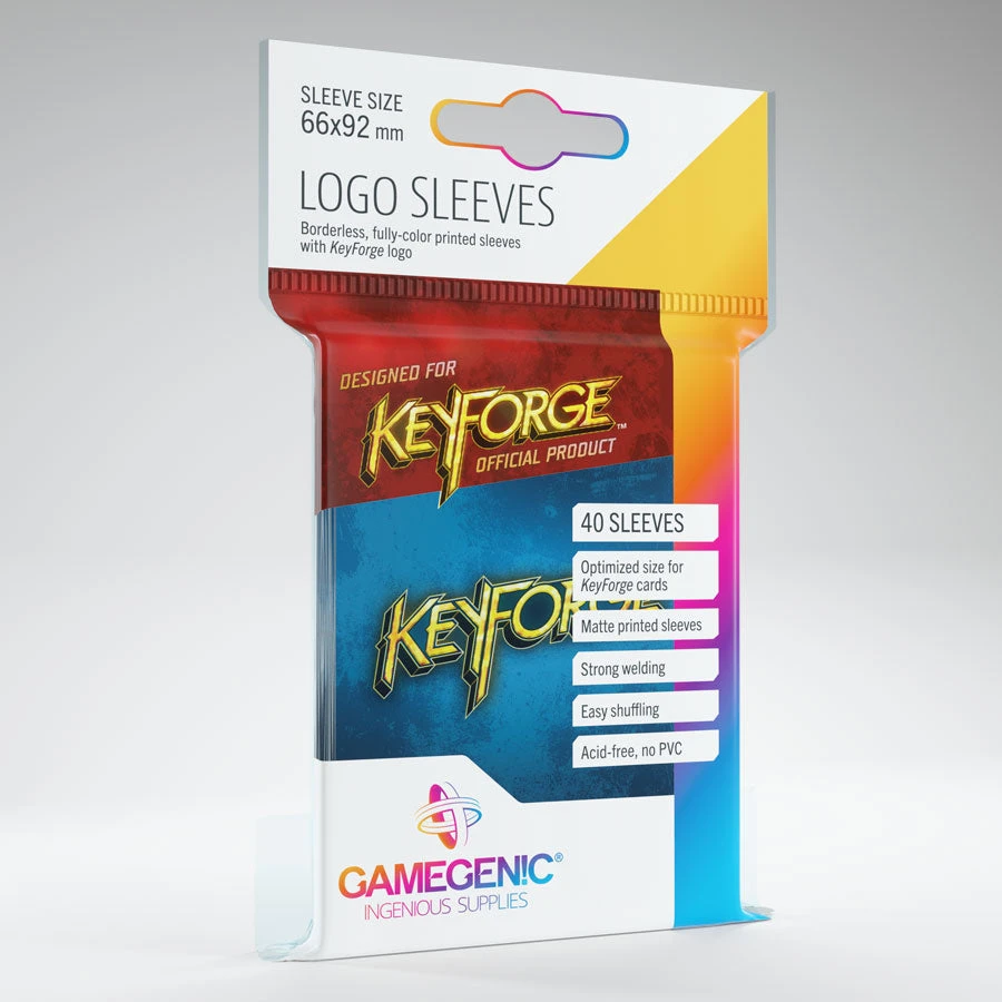Gamegenic - Keyforge Logo Sleeves - Blue Jun 13-19, 2022 1 Gamegenic - Keyforge Logo Sleeves - Blue Jun 13-19, 2022