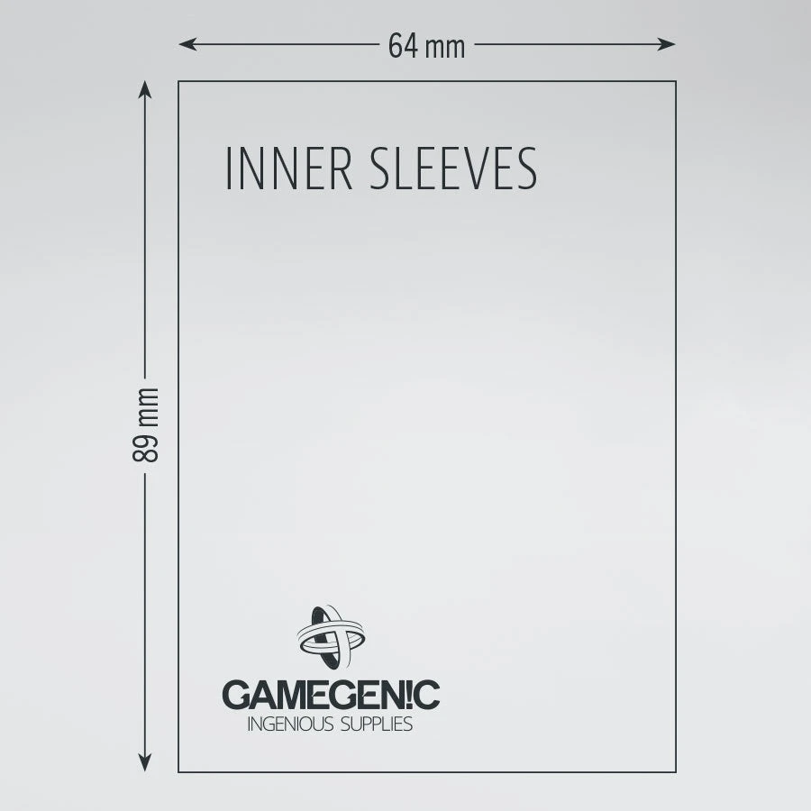 Gamegenic - Prime Double Sleeving Pack Sleeves - Clear/Black (2x100) 4 Gamegenic - Prime Double Sleeving Pack Sleeves - Clear/Black (2x100)