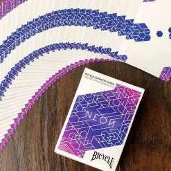 Bicycle Playing Cards - Neon Blue Aurora Board Games 3 Bicycle Playing Cards - Neon Blue Aurora Board Games
