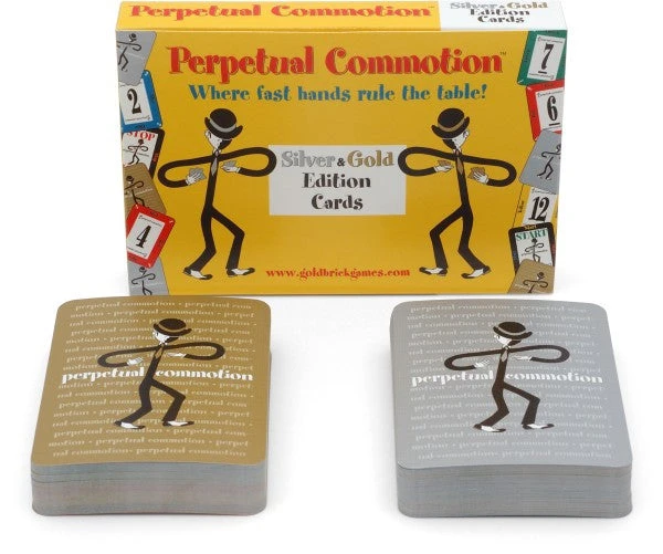 Goldbrick Games Board Games Perpetual Commotion Silver & Gold Edition Cards 1 Goldbrick Games Board Games Perpetual Commotion Silver & Gold Edition Cards