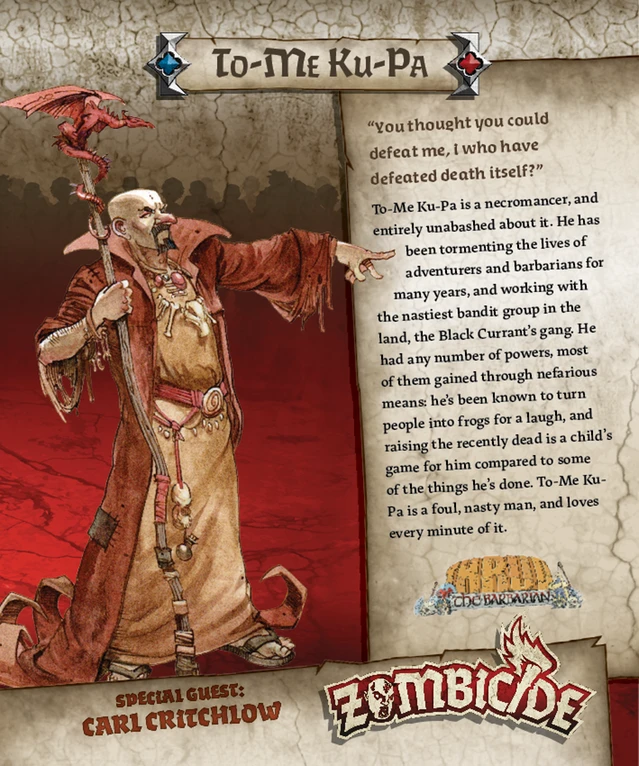CMON Limited Zombicide: Black Plague Special Guest Box - Carl Critchlow 1 CMON Limited Zombicide: Black Plague Special Guest Box - Carl Critchlow