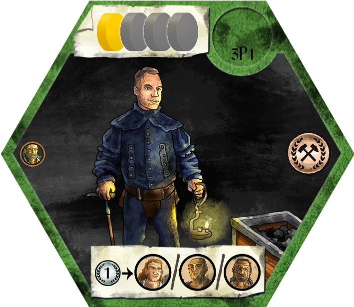 Capstone Games Haspelknecht: The Foreman Promo Tile 1 Capstone Games Haspelknecht: The Foreman Promo Tile