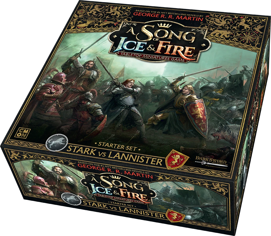 CMON Limited A Song Of Ice & Fire: Tabletop Miniatures Game - Stark Vs Lannister Starter Set 1 CMON Limited A Song Of Ice & Fire: Tabletop Miniatures Game - Stark Vs Lannister Starter Set