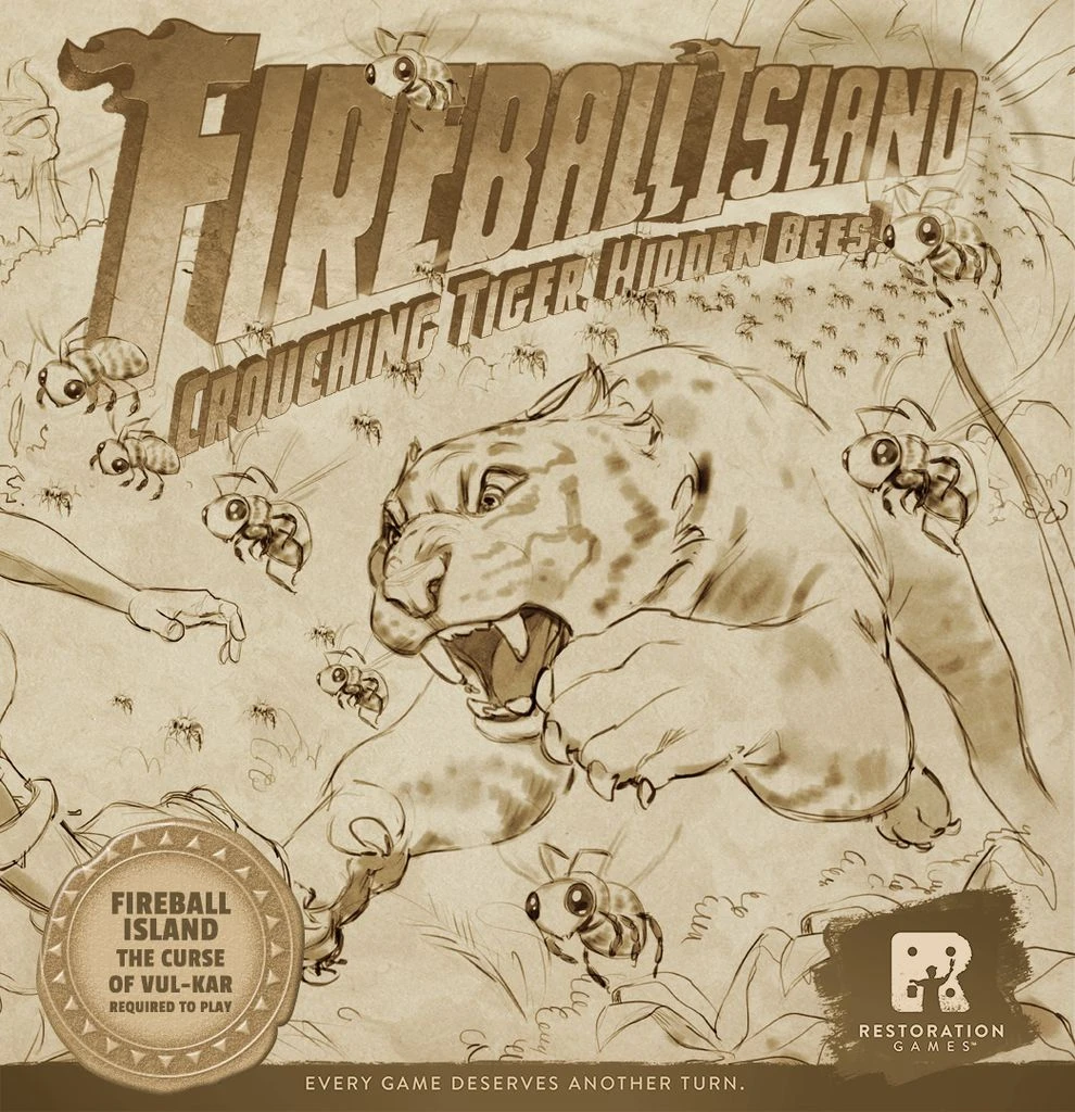 Restoration Games Board Games Fireball Island: The Curse Of Vul-Kar - Crouching Tiger, Hidden Bees! 1 Restoration Games Board Games Fireball Island: The Curse Of Vul-Kar - Crouching Tiger, Hidden Bees!