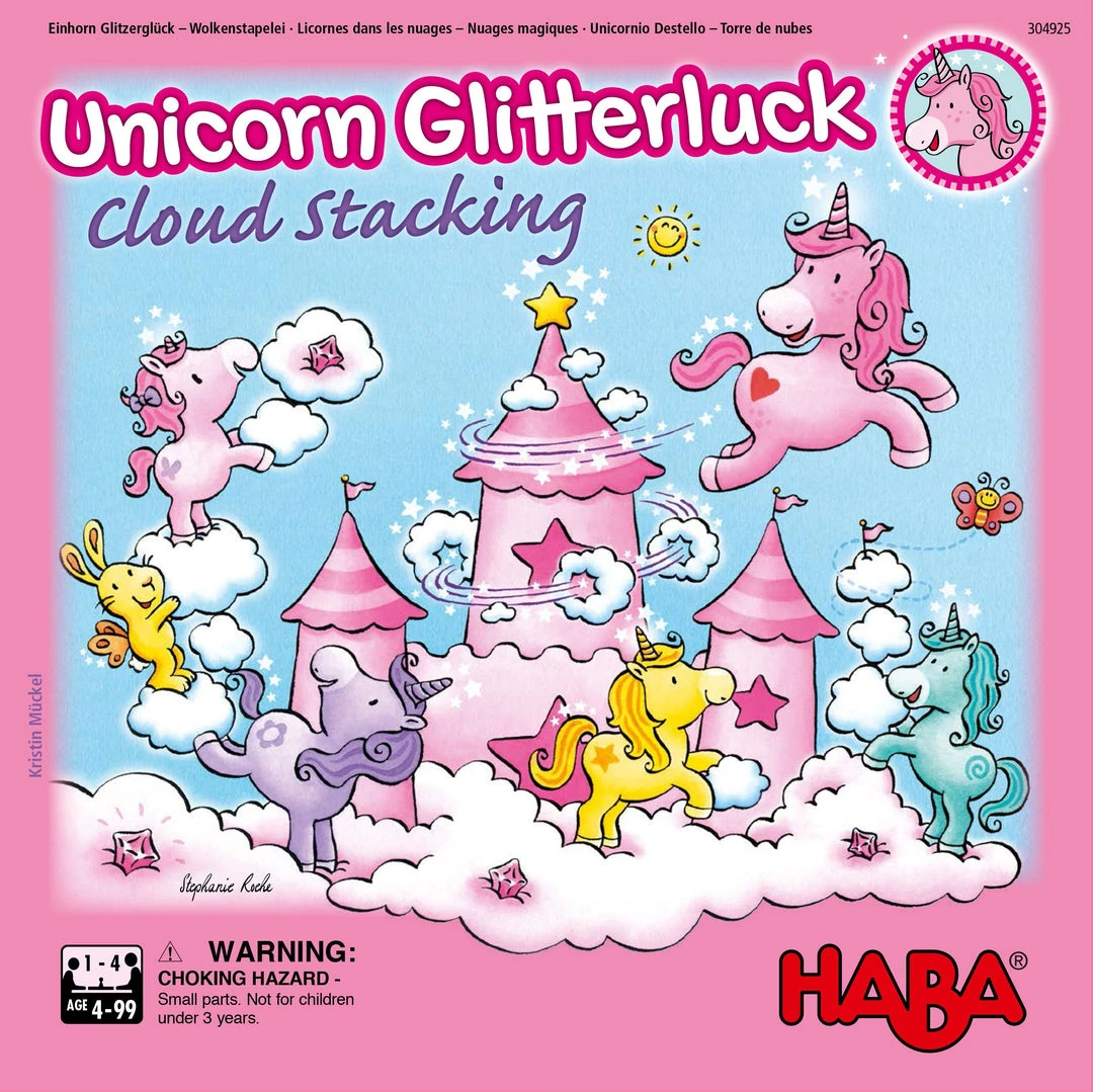 HABA Board Games Unicorn Glitterluck: Cloud Stacking 1 HABA Board Games Unicorn Glitterluck: Cloud Stacking