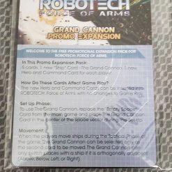SolarFlare Games Board Games Robotech Force Of Arms: Grand Cannon Promo Expansion