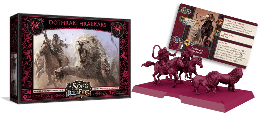 CMON Global Limited A Song Of Ice & Fire: Tabletop Miniatures Game – Targaryen Dothraki Hrakkers 3 CMON Global Limited A Song Of Ice & Fire: Tabletop Miniatures Game – Targaryen Dothraki Hrakkers