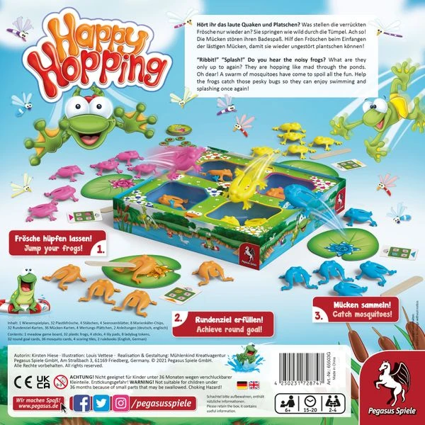 Pegasus Spiele Board Games Happy Hopping (Import) 2 Pegasus Spiele Board Games Happy Hopping (Import)