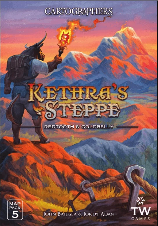 Thunderworks Games Board Games Cartographers Map Pack 5: Kethra's Steppe – Redtooth & Goldbelly 1 Thunderworks Games Board Games Cartographers Map Pack 5: Kethra's Steppe – Redtooth & Goldbelly