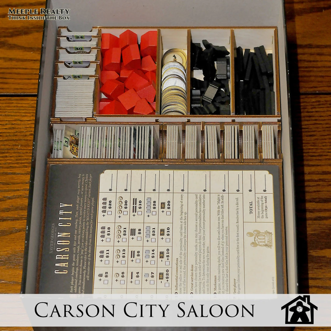 Meeple Realty - Carson City Saloon (Compatible With CARSON CITY: BIG BOX™) *PRE-ORDER* 4 Meeple Realty - Carson City Saloon (Compatible With CARSON CITY: BIG BOX™) *PRE-ORDER*