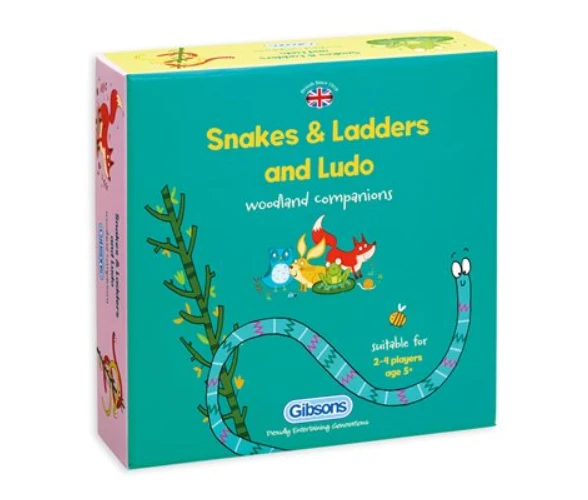 Board Games Gibsons - Snakes & Ladders And Ludo 1 Board Games Gibsons - Snakes & Ladders And Ludo