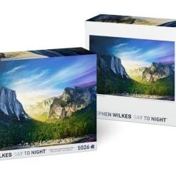 Puzzle - 4D Cityscape - Stephen Wilkes Tunnel View, Yosemite National Park, Day To Night (1000 Pieces)