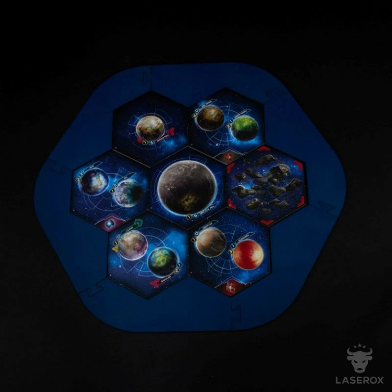 Laserox - Twilight Imperium Map Frame (Blue) 2 Laserox - Twilight Imperium Map Frame (Blue)