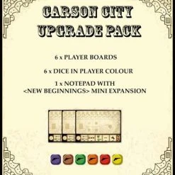 Quined Games Board Games Carson City: Big Box (Upgrade Components)