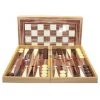 WorldWise Imports Board Games Backgammon Set: 19" Walnut Decoupage